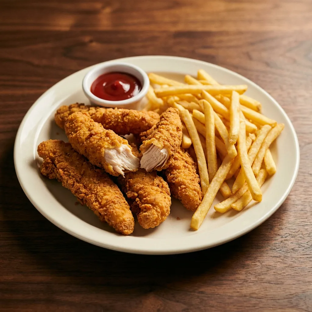 Finger de Pollo 6 Unidades con Patatas