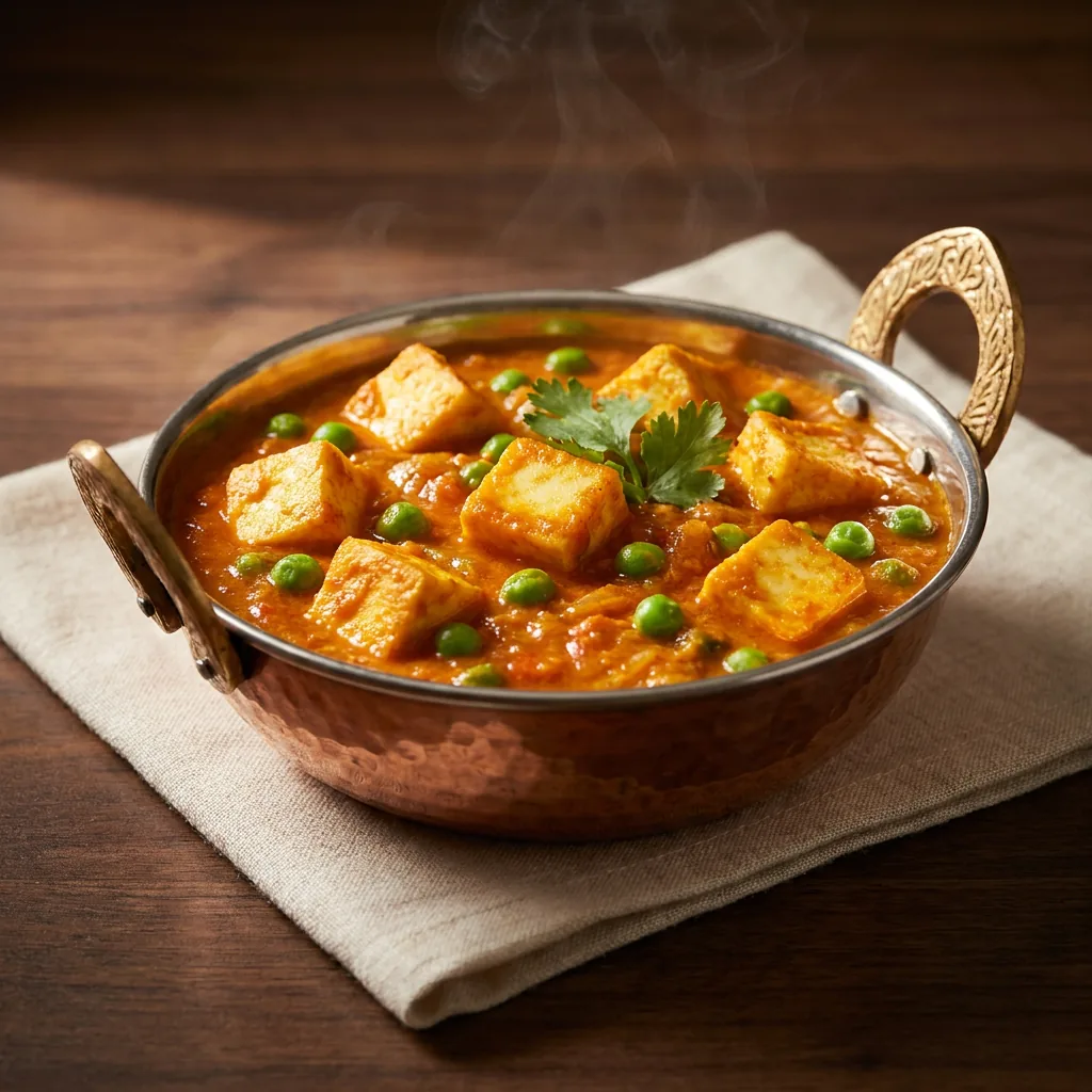 Matar Paneer Vegetariano