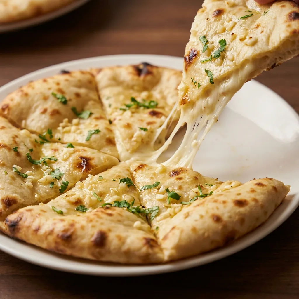 Naan con Queso y Ajo