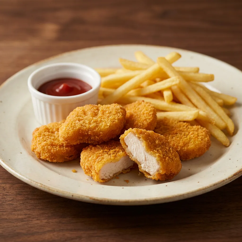 Nuggets de Pollo 6 unidades con Patatas